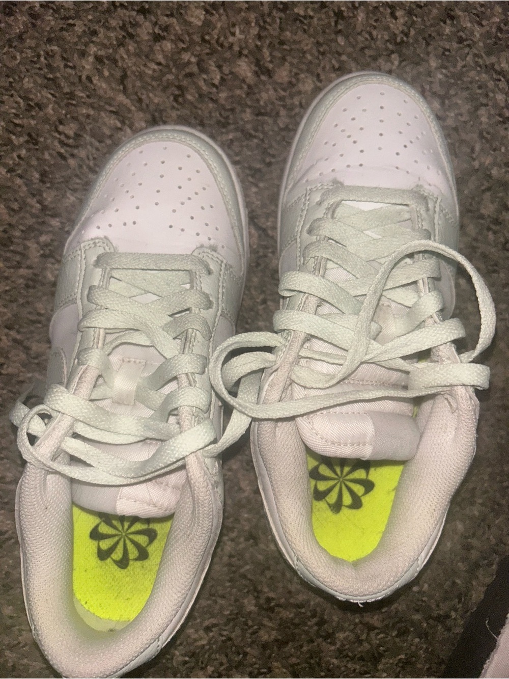Nike dunks whitemint